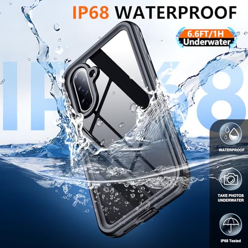 SPIDERCASE for Samsung Galaxy A17 Waterproof Case, IP68 Waterproof Case, Military-Grade Drop Protection, Full-Body Shockproof Dustproof Cover,Black - image 3