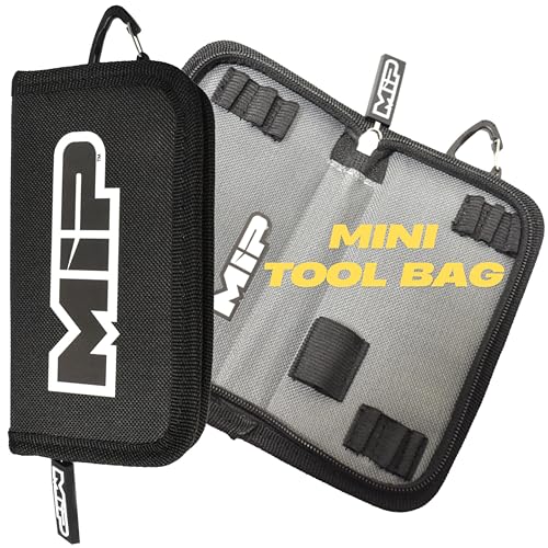 MIP RC Mini Tool Bag 13 Pocket Holds 1/4 Hex & Nut Driver Bits, Precision Tools for RC Car Repair,...