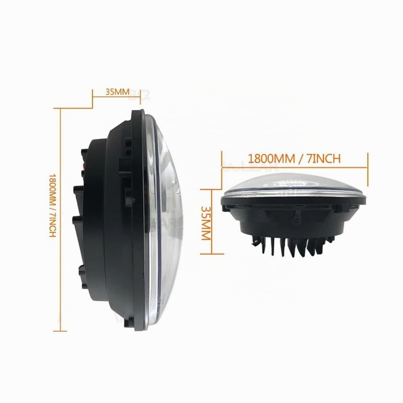 Fari Anteriori Fari A LED Da 7 Pollici Per Suzuki Per Samurai Faro Proiettore(2piece 60w black 1)