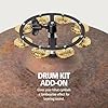 Meinl Percussion Headliner Hihat Tambourine - Tambourine Add-On for Drum Cymbals - 5-inch Diameter - Mylar / Brass, Black / Gold (HTHH1B-BK) #1