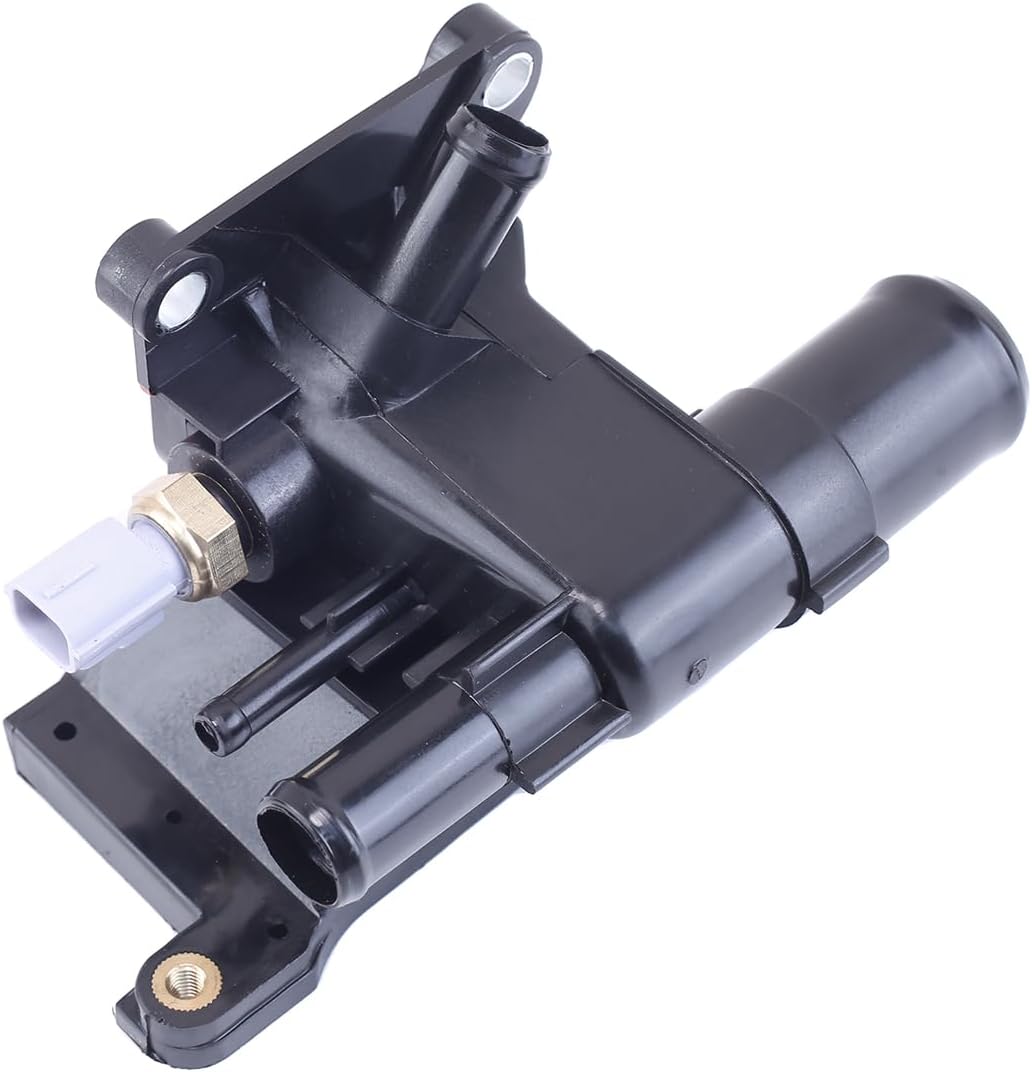 OCESTORE LF941517Z Engine Coolant Water Outlet Compatible with Mzd 3 5 6 CX-7 2.0L 2.3L 2.5L LF9415179A Coolant Water Outlet Housing Black 902-690