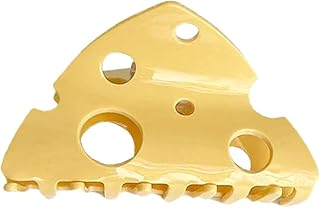 Cheese Claw Clip,Cute Cheese Hair Clips,Cheese Hair Jaw Clips,Food Shape Hair Claw Clips,Acetate Hair Jaw Barrettes for Girls,Small Claw Barrettes for Women (s5)