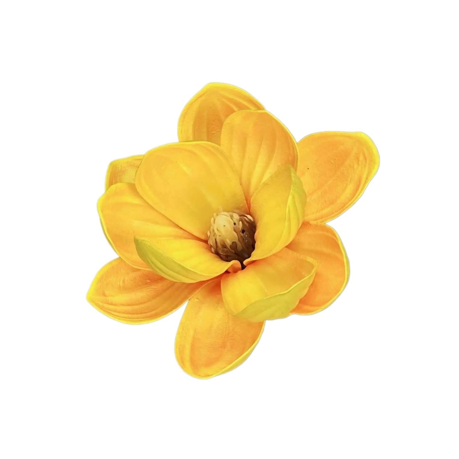 Casetlong 20Pcs Artificial Flower Head Wedding Floral Arrangement Diy Party Gift Box Decor Fake Flowers Ornaments(13CM Orange)