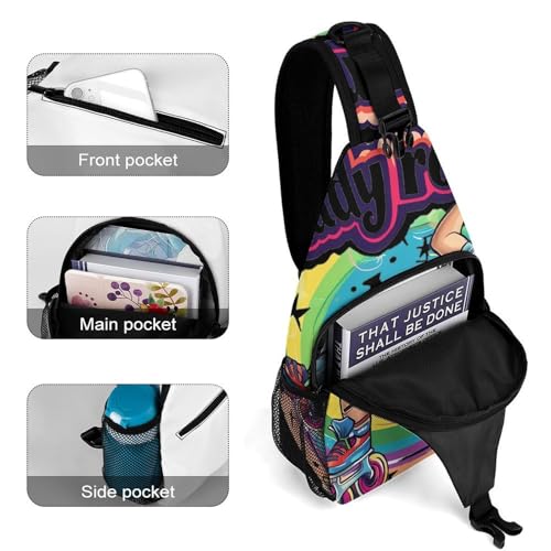Active Roller Skating Rolling Sling Backpack Crossbody Bags with Pocket for Women And Men Chest Bag for Travel Hiking4
