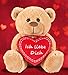BRUBAKER Teddy Plüschbär mit Herz Rot - Ich Liebe Dich - 25 cm - Teddybär Plüschteddy Kuscheltier Schmusetier - Braun Hellbraun