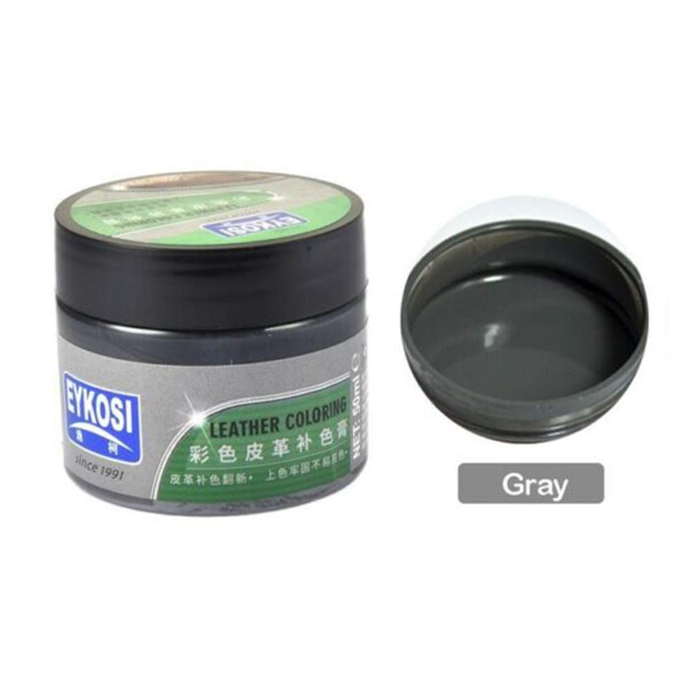 NSKK Leather Repair Kits Repair Gel for Car Seats, Sofa Furniture - Liquid Repairs Couch Tears Burn Holes (Grey)