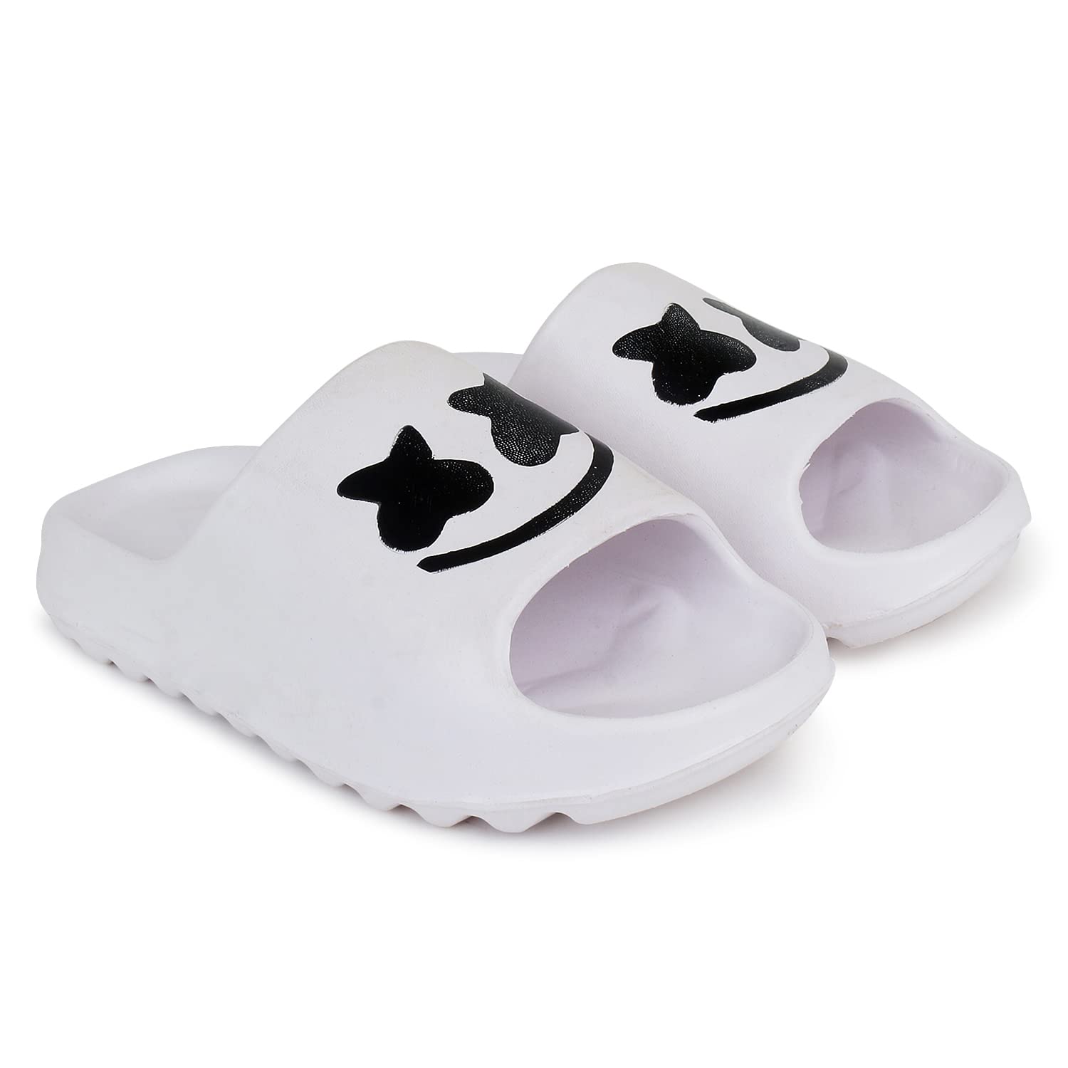 Pampy Angel Zig Zag Smarteria Mens Flip Flops Slides Back Open Household Comfortable Slippers White,10 (UK/India) (B0BG1MHCRP) Amazon Price History, Amazon Price Tracker