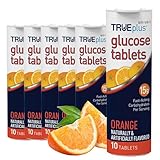 TRUEplus Glucose Tablets, Orange Flavor - 6X 10ct Tubes