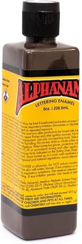 Miniatura 34 de Alphanamel Imitation Gold - Pintura esmaltada para rayas, pintura de letreros, letras, bellas artes, 36 colores, varios tamaños, 2.5 onzas azul