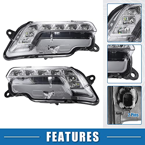 Luz LED de circulación diurna 2128200756 para Mercedes de aluminio y plástico 3