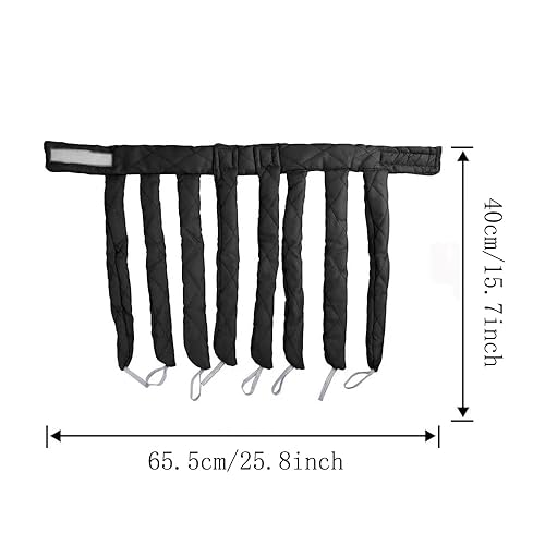 Miniatura 7 de Rizador de pelo sin calor, sin calor, para cabello largo con correas ajustables extraíbles, para dormir durante la noche, rodillo de pelo rizado sin