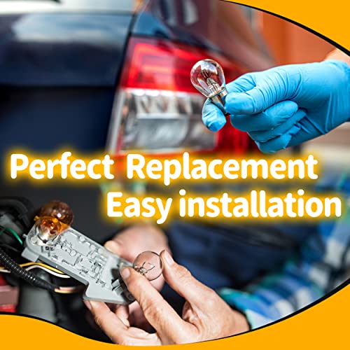 12 Volt 1156 Ba15S Amber Yellow 1003 1141 7506 Led Bulbs, Dc Bayonet Single Contact Base,Ac10-24V Dc10-30Volt Led Replacement For Car Truck Motorcycle Rv Blinker Turn Signal Lights,Amber Yellow,4Pack #TOP6