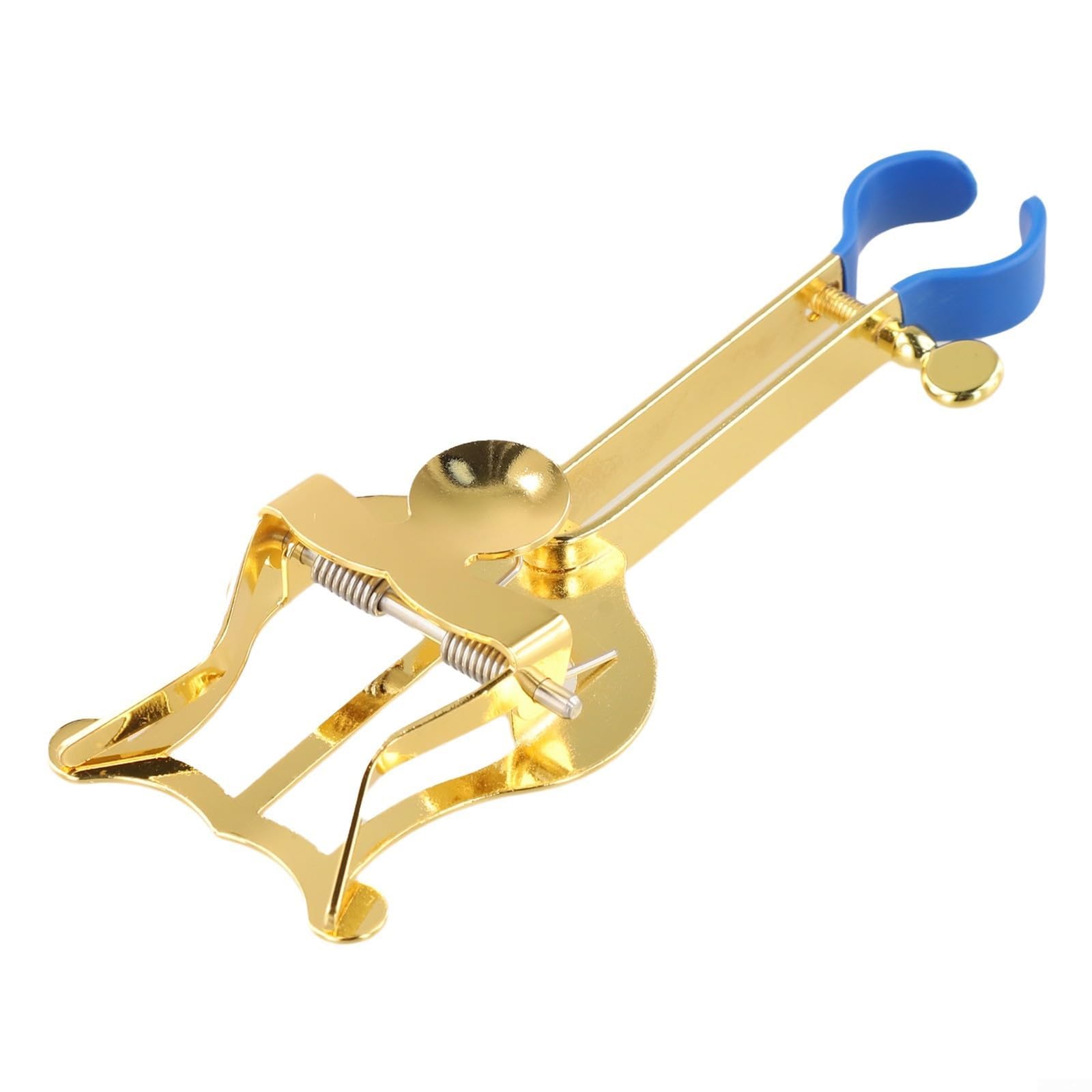 Kompakt und tragbar für Trompete Marsch Notenständer Lyre aus Metall geeignet für Marschband und Konzertnoten (Gold)