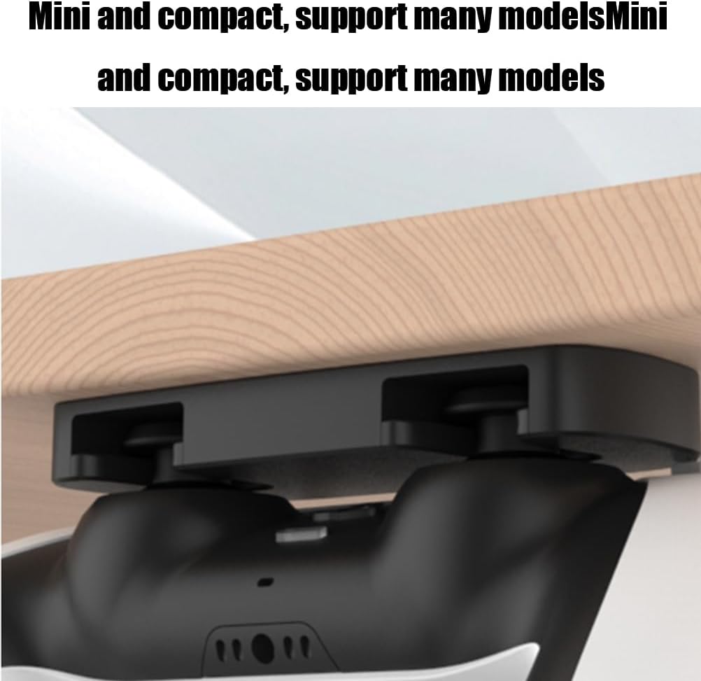 2 x PS5 Controller Bays PS5 Desktop Bay PS5 Strip Leveling Table Mount PS4 Desktop Storage Under Desk PS4/PS5 Controller Accessory Bay