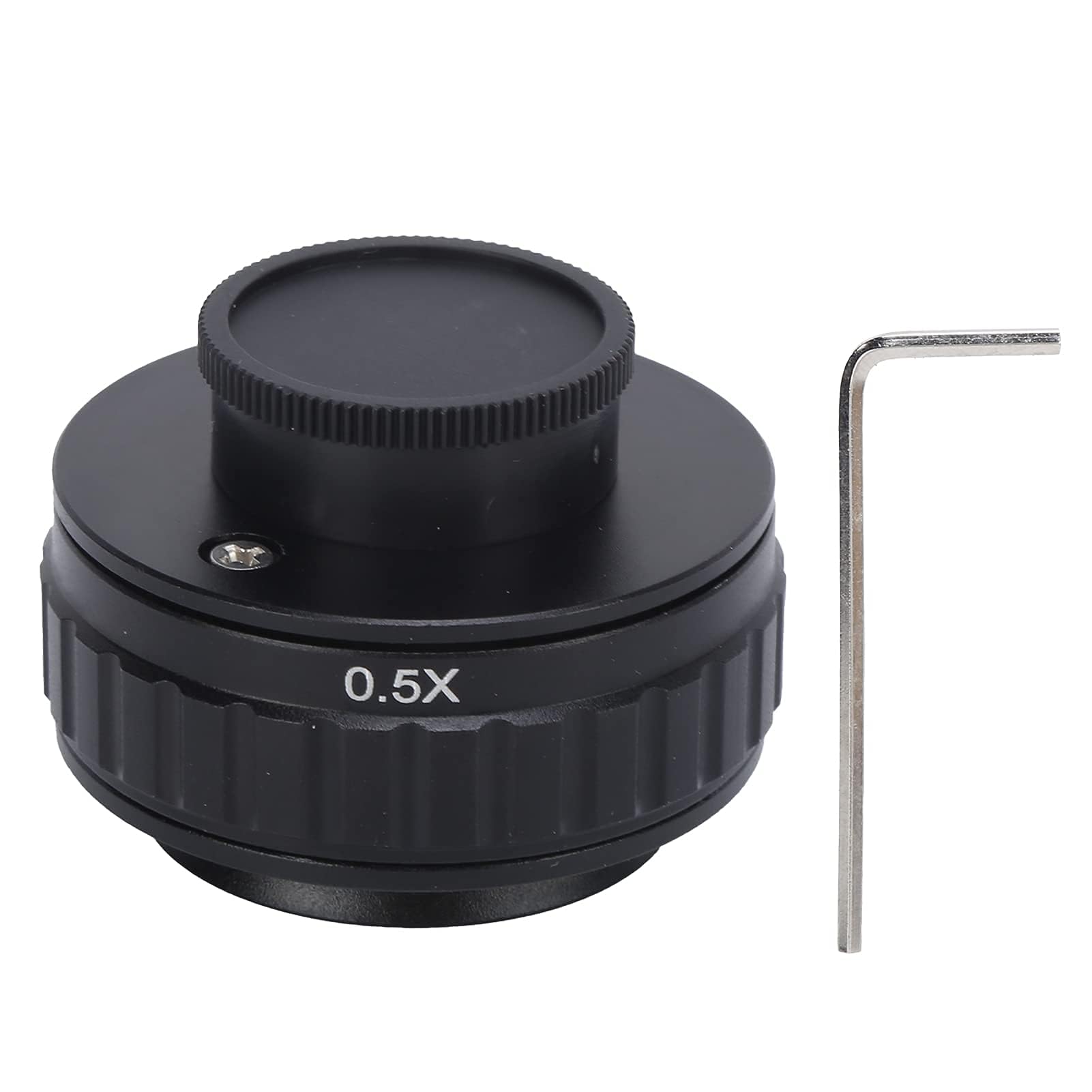 Adaptador de microscopio 0.5X, adaptador de lente de cámara, adaptador de microscopio de 38 mm, adaptador de montaje en C, accesorio de microscopio industrial para enfoque de cámara digital