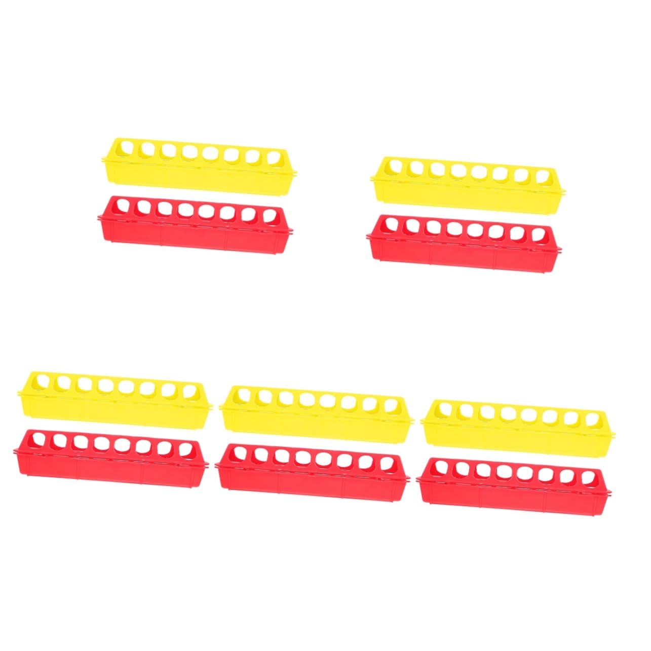 POPETPOP 5 Ensembles Mangeoire Pour Perroquets Distributeur De Pour Oiseaux Distributeur Oiseaux Animal De Compagnie Éleveuse Mangeoires Pour Volaille Plastique 2 Pièces * 5