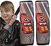 HECKBO® 2x protection pour ceinture de sécurité avec voiture de courses - ceintures de sécurité épaulière protection ceinture sièges auto coussin de ceinture pour enfants garçon, jeune