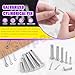 Swpeet 51Pcs 18 Size M5 M6 M8 M10 M12 Zinc Plated Clevis Pins with Cotter Pin Assortment Kit, Single Hole Flat Head Clevis Pins Split Pins Hairpin Cotter Pin Fitting Hole Location Clips Fastener