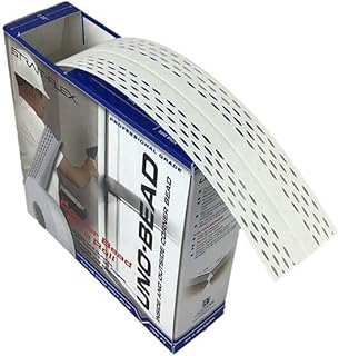 Kantenprofil UNO-Bead 222, Flex. Winkel Weiß 1 Rolle á 30,5m hoher Kantenschutz, für Innen-& Außenkanten im Trockenbau, einfache Montage
