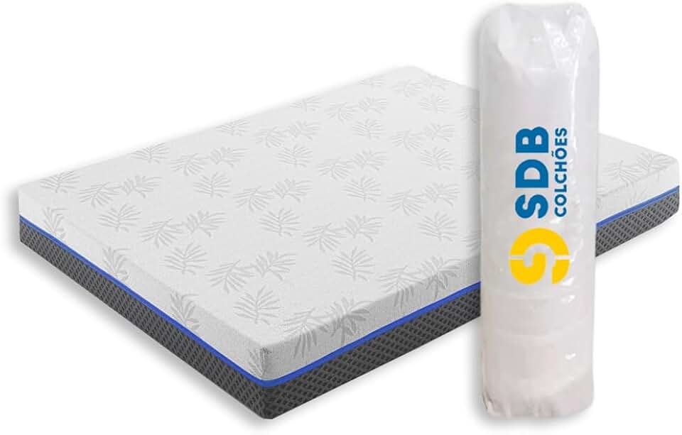 Colchão Viúva De Molas Ensacadas 128x188x20cm D33 SDB Colchões (Azul)