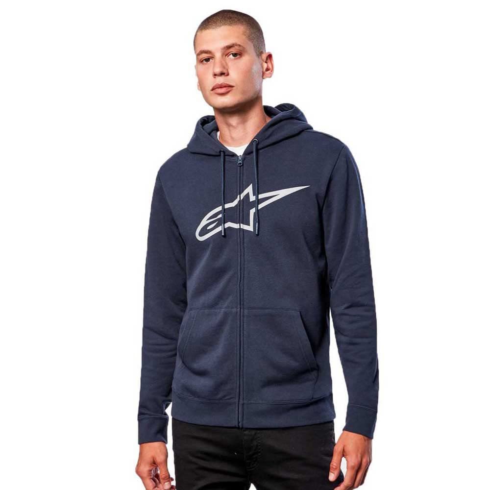 Alpinestars Men's Ageless II Fleece Hoodie, Dark blue/grey, M