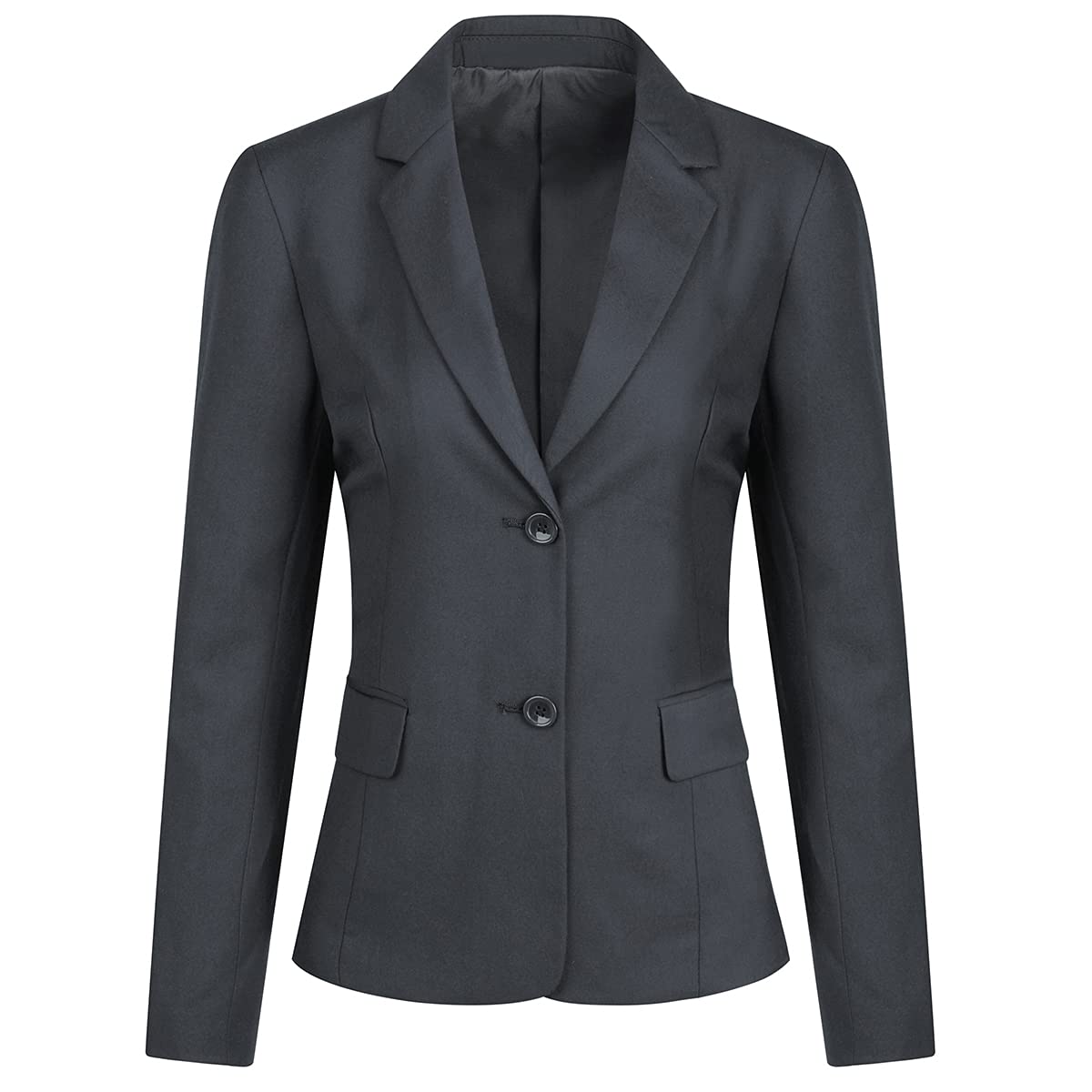 YUNCLOS Blazer Femme Chic Veston Élégant Tailleur Travail Business Veste De Costume Décontracté Boutonné Coupe Ajustée