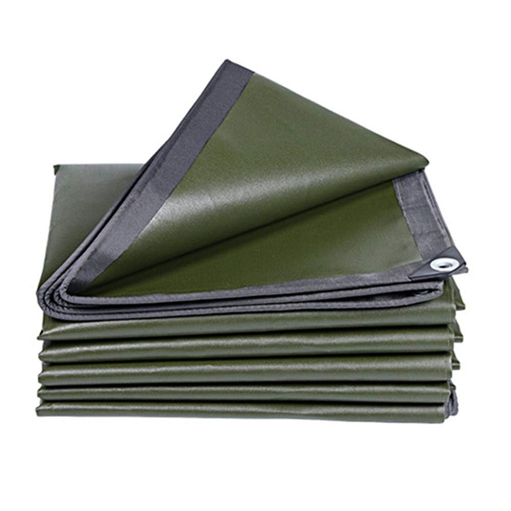 OKUOKA Teloni, Area di ombreggiatura della Tenda Green/HeavyDuty Heavy Duty Tarp Tent Canopy | Copertura per Tenda da Campeggio, Amaca, Piscina, Giardino, Auto, Moto (Color : A, Size : 6