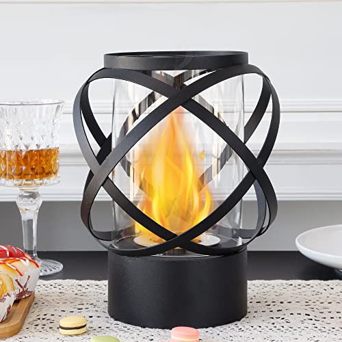 JHY DESIGN 24cm Biochimenea de sobremesa Hoguera Chimenea de Mesa...