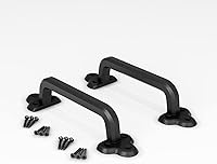 Vista 6 de SMARTSTANDARD Manija de puerta de granero antigua de 9 pulgadas, mango grande de hierro fundido rústico retro para puertas, garajes, cobertizos