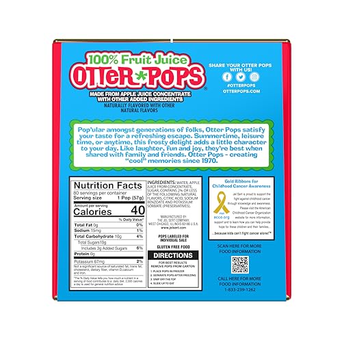 Otter Pops Freezer Bars, 100% Fruit Juice Ice Pops thumb #8