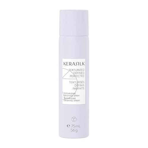 KERASILK Spray de acabado texturizante  Fijación flexible  Crea textura natural, volumen y cuerpo  Efecto antihumedad  Con protección contra el calor