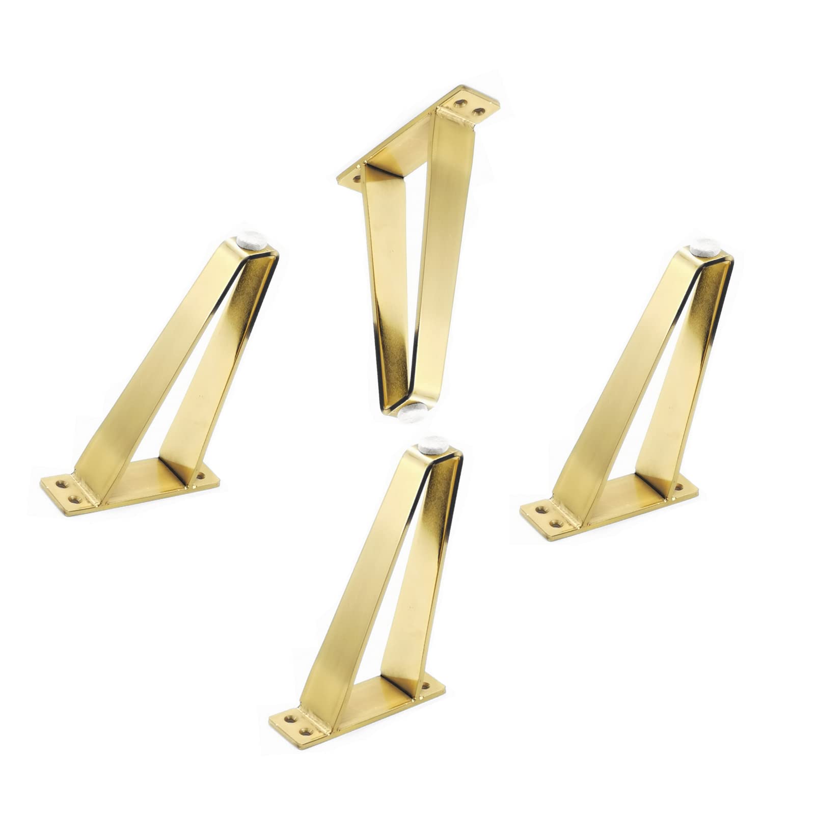 KFGISD, Set of 4 StylishHeight Modern Dresser Legs,Hollow Style Dining Table Legs,for DIY Coffee Table Furniture Bench ，Metal Furniture Legs(18cm/7.1in)