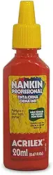 Nankin 20ml, Acrilex, 051200507, Vermelho Fogo