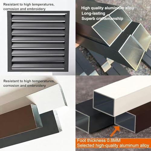 Cubiertas de bomba de calor exterior valla para ocultar aire acondicionado mini split ruido 3