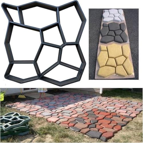 Moldes de hormigón para decorar aceras de césped y senderos de jardín 2
