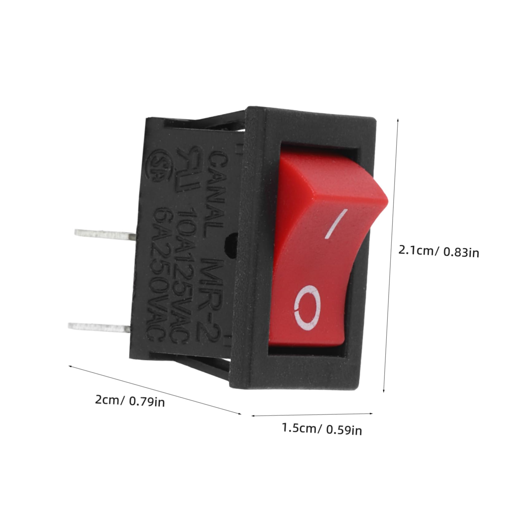 SEWACC Replacement Switch for Water Dispenser Boat Toggle Switch Heavy Duty 2-pin 2-Gear Light Feature