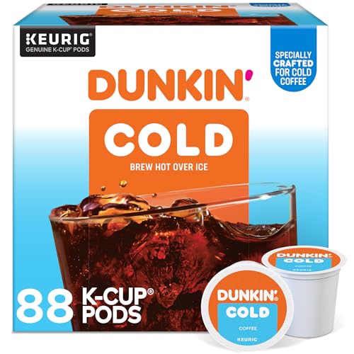 Dunkin' Brew Over Ice Keurig Single Serve K-Cup Pods, 4.14 Oz, 22 Pods Per Pack, Case Of 4 Packs