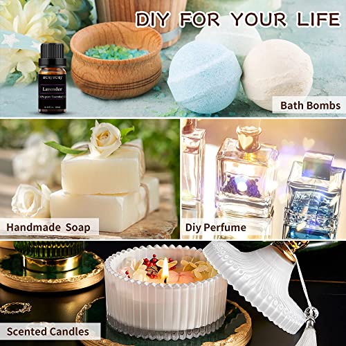 Lavender Oil And Jasmine Essential Oil, 100% Pure, Undiluted, Natural, Organic Aromatherapy Essential Oils Gift Set, 10Mlx2 #TOP6