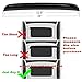 Kucaruce 34inch 880mm Universal Sun Roof Wind Deflector, 1pcs Dark Smoke Auto Moon Sunroof Window Visor with Double Side Tape RN88