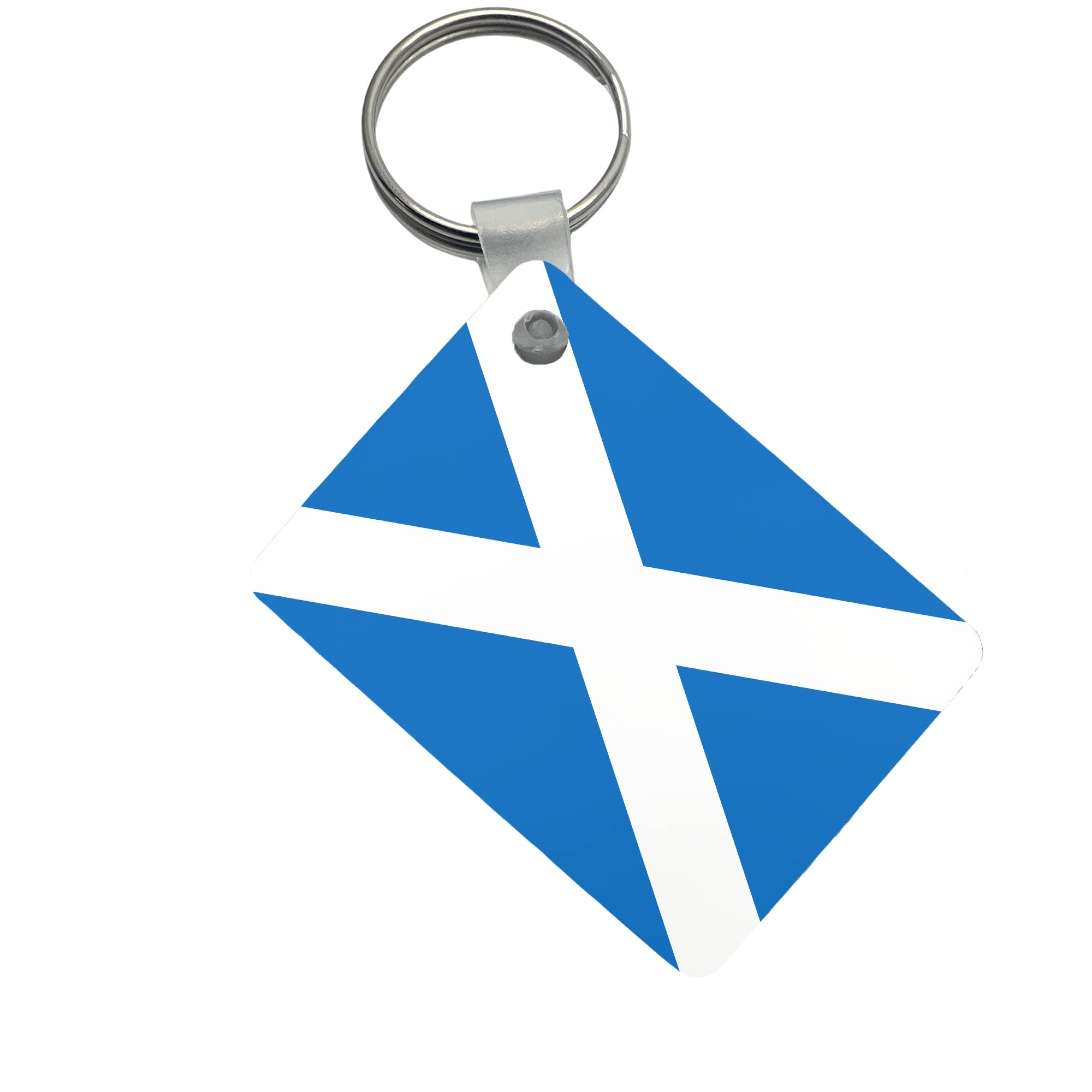 Thedogtagco Unisex Scotland Country Flag Id Tags (Keyrings) Double Sided Print World Flags - World Cup (Scotland)