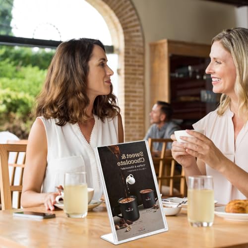 Présentoir de table A6 transparent idéal pour organiser les menus de restaurant - 8
