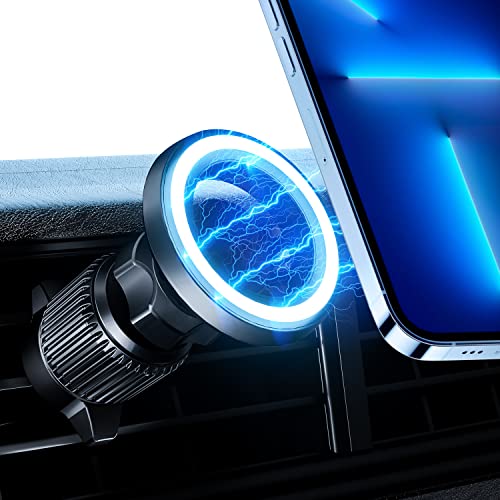 Fits MagSafe Car Mount [20 Super Magnets] Magnetic Car Phone Mount, Air Vent Cell Phone Holder, MagSafe Accessories for iPhone 14 13 12 Pro Max Plus Mini &amp; MagSafe Case &amp; All Phones