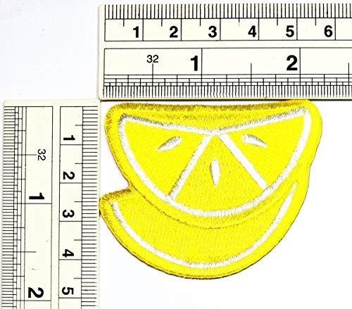 Umama Patch Set Of 3 Lemon Yellow Healthy Vegetables Fruit Good Cartoon Applique Patch Lemon Fruit Embroidered Iron On Or Sew On Patch Craft Clothing Decorative Repair #TOP3