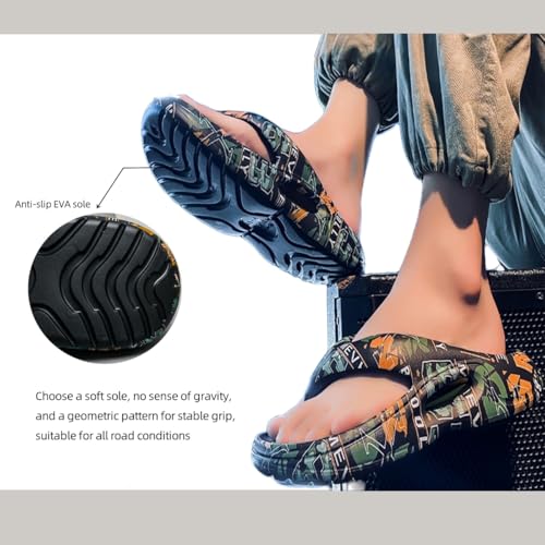 Comfortable Summer Flip Flops with Thick Soles - Soft Beach Sandals with Arch Support, Non-Slip Cushion for Women & Men4