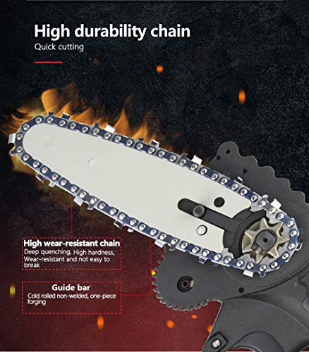 FDJ 3PCS Mini Chainsaw Chain 4-Inch Guide Saw Chain for Cordless Electric Protable Battery Handheld Chain Saw