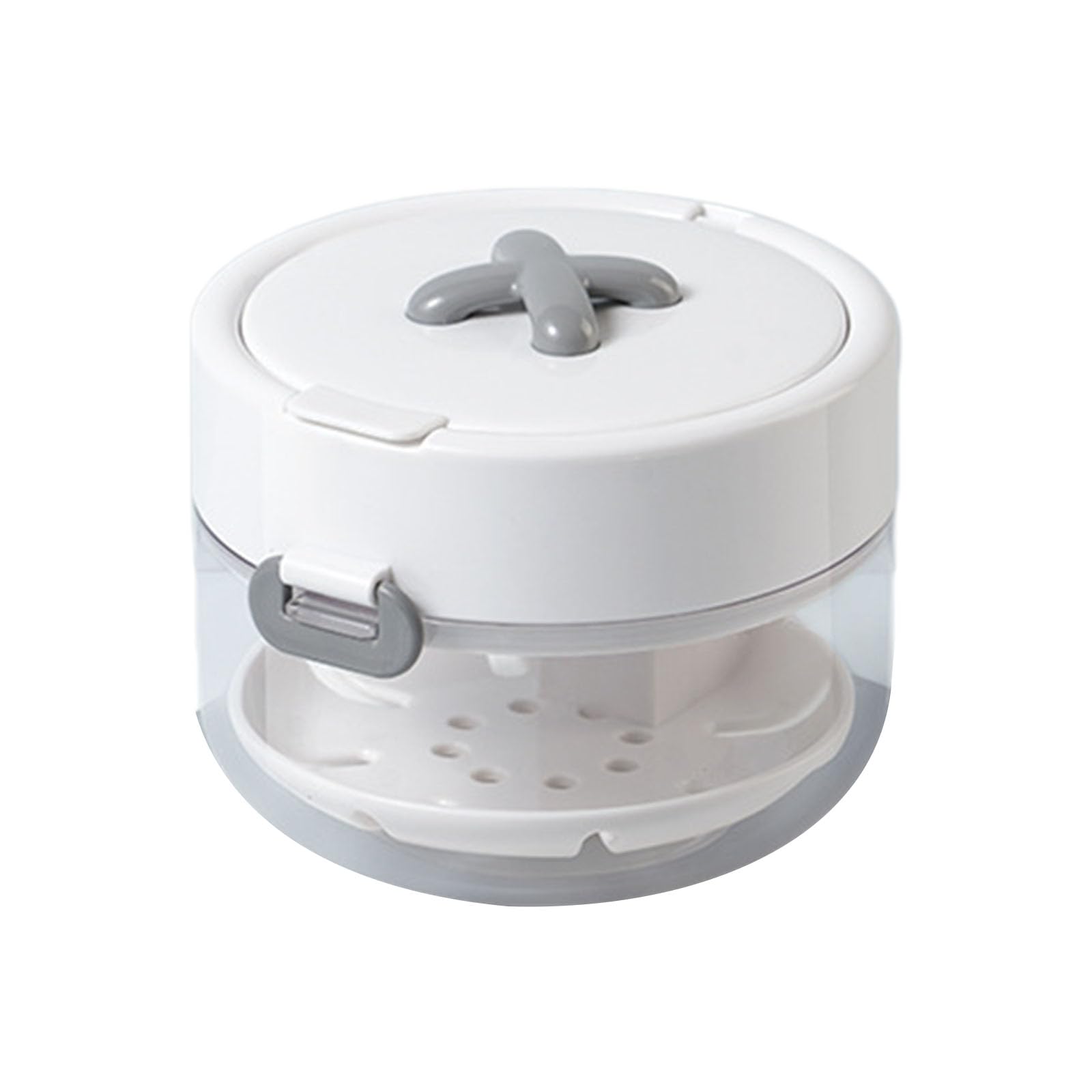 yanzunlrn Multipurpose Denture Maintenance Set with Separate Cleaning Chamber Quick Drying Technology Senior Friendly Daily Use Waterproof Denture Cleaning Container
