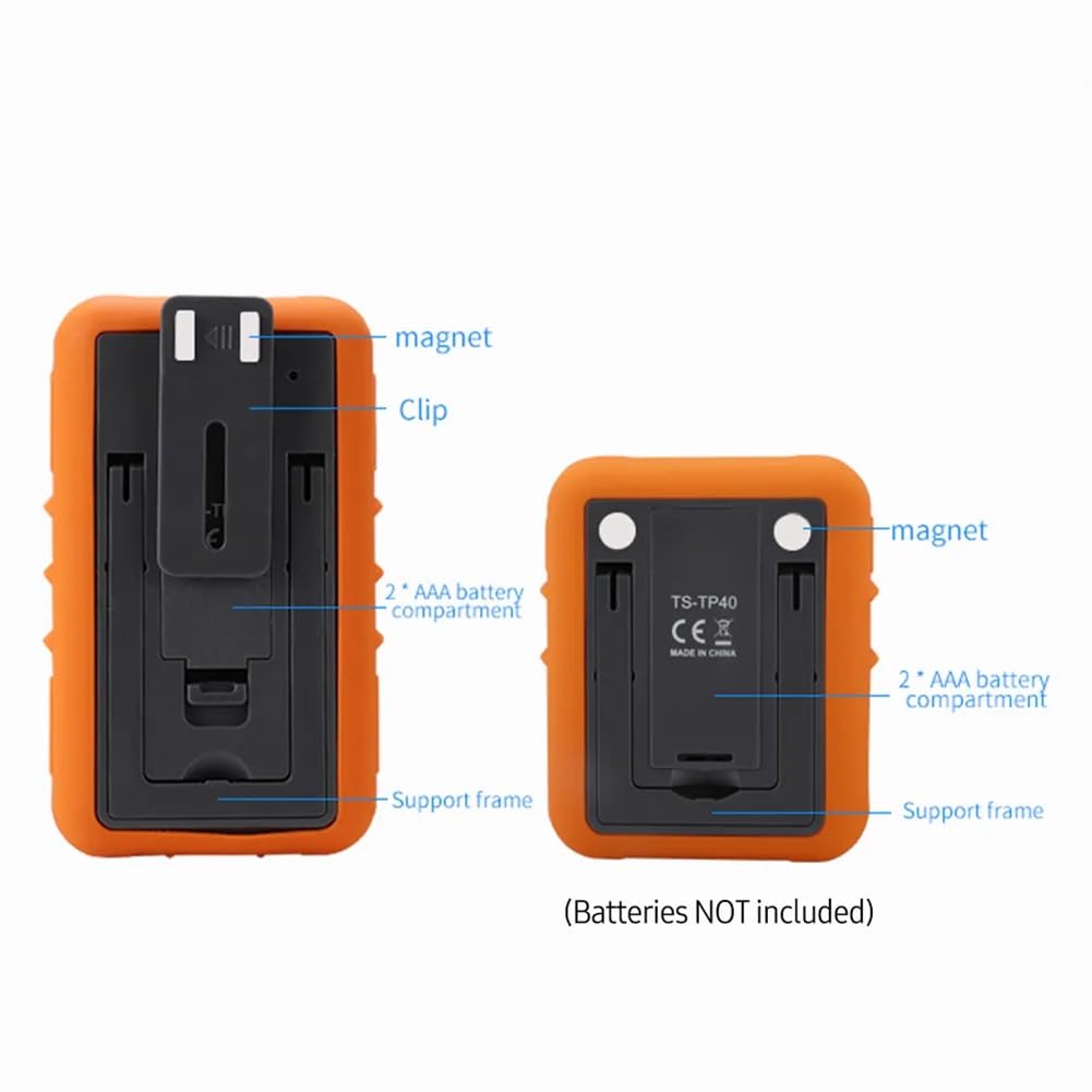 Termometro digitale per carne, per barbecue, con timer, 4 sonde, allarme di temperatura, termometro da cucina (A) facile da usare