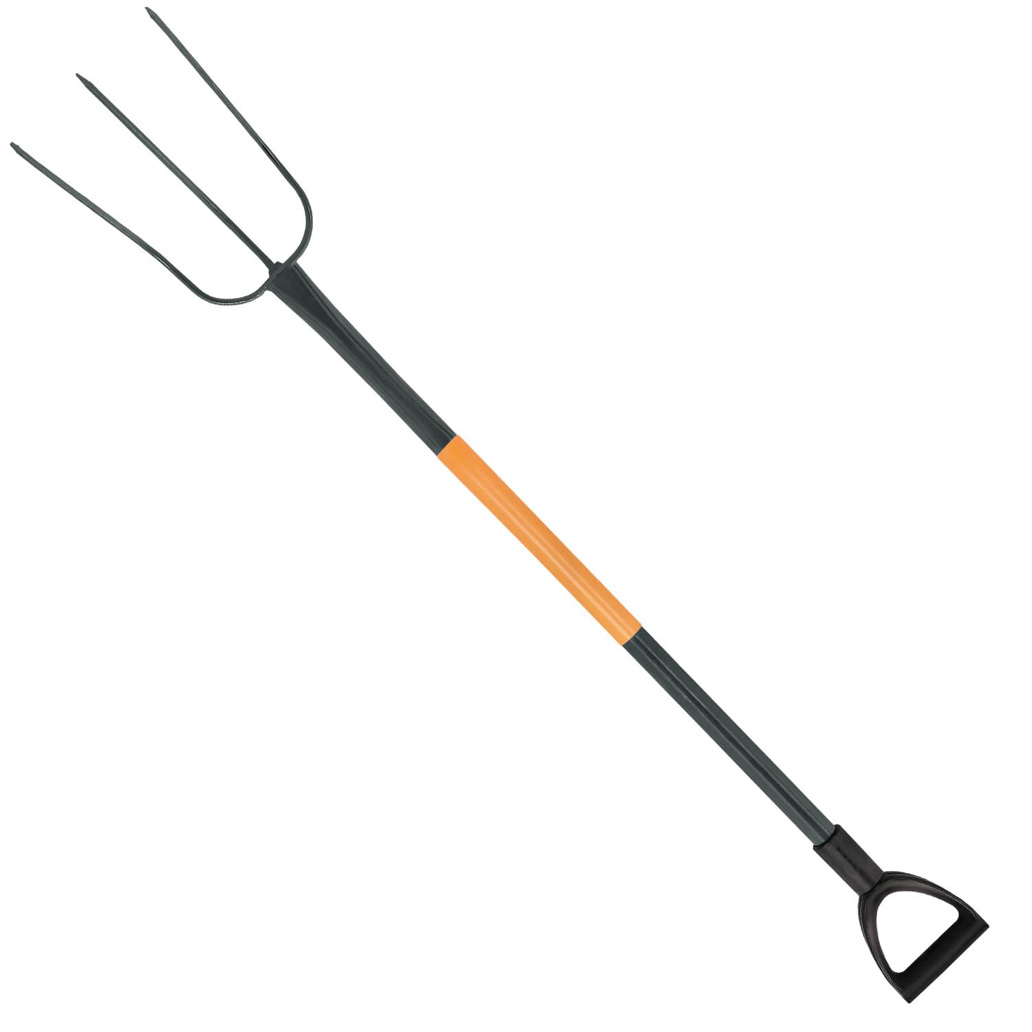 KOTARBAU® Steel Fork with 3 Teeth, Garden Fork and Field for Compost, Fork with Metal Handle, Fork to Aerate Soils, Fork to Soften the Soil and Remove Crops, Field Fork