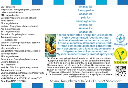 Ananas Ice arôme concentré Sasami 100 ml le compagnon idéal de vos étés - 4