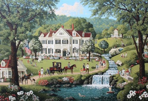 Puzzle de 1000 piezas para adultos – Rompecabezas estético de finca campestre para relajación, mindfulness, alivio de estrés, decoración del hogar y regalo miniatura 1